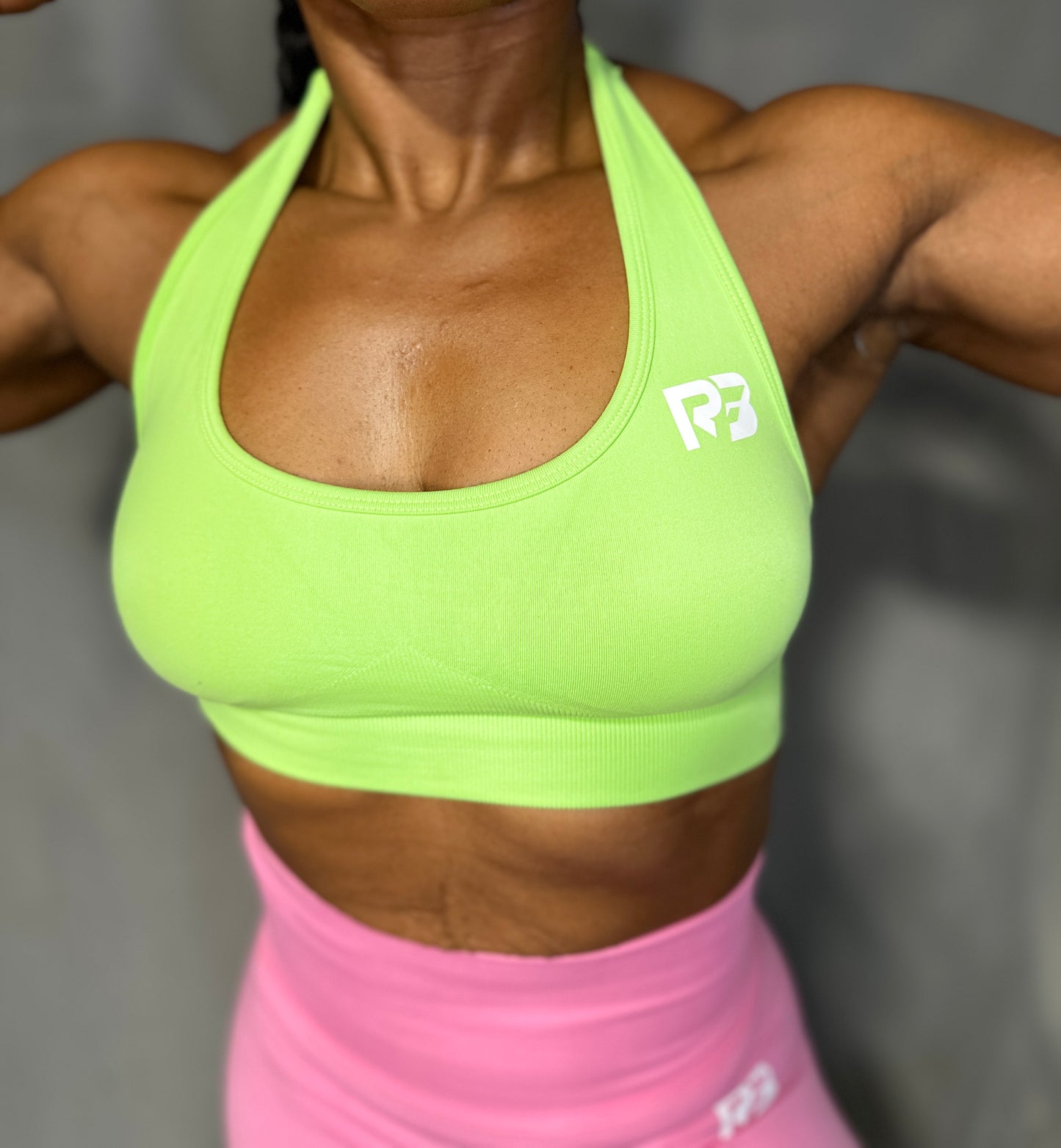 Empower Collection Halter Top Lime Green